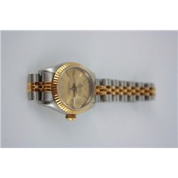 Just Rolex lady's oyster perpetual date watch.