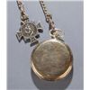Image 2 : Elgin 14K gold pocket watch with chain.