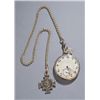 Image 8 : Elgin 14K gold pocket watch with chain.