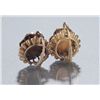 Image 2 : Pair of 19th c. diamond earrings set in gold.