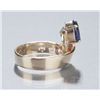 Image 2 : Oval tanzanite and diamond ring.