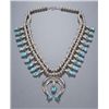 Image 1 : Navajo squash blossom necklace.
