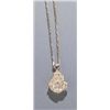 Image 1 : Diamond and gold nugget pendant with chain.
