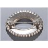 Image 2 : 19th c. oval brooch set in silver & gold.