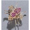 Image 1 : 14KT bee pin with rubies.