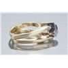 Image 2 : Reversible gold ring with diamonds & ruby.
