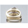 Image 3 : Reversible gold ring with diamonds & ruby.