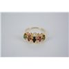 Image 1 : Multi-stone graduated 14KT gold ring.