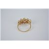 Image 3 : Multi-stone graduated 14KT gold ring.