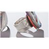 Image 2 : Group of 2 David Tune sterling and stone rings.