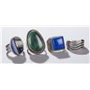 Image 1 : Group of 4 Native American rings.