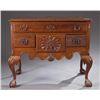Image 1 : Chippendale style mahogany lowboy.