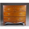 Image 1 : American Federal bowfront chest of drawers.