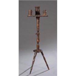 19th century wooden smoking stand