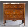 Image 1 : Louis XVI marquetry marble topped commode.
