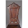 Image 2 : 2 walnut Renaissance Revival cathedral chairs.