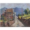 Image 1 : Signed mixed media on board S. Amer. scene.