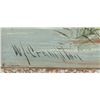 Image 2 : Lake scene oil/canvas signed WJ Crampton