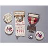 Image 1 : Group of Confederate reunion badges and pins.