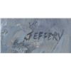 Image 2 : Rural winter scene with barn, o/cb, signed Jeffrey