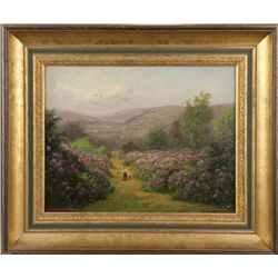 Landscape with 2 figs.,Arthur Blackburn, o/b