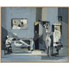 Image 1 : Marcel Mouly oil on canvas, abstract figural scene