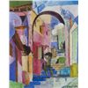 Image 1 : Cubist street scene oil on canvas signed Castillo.