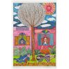 Image 1 : "El Descanso", colorful drawing on paper, signed.