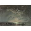 Image 1 : Pastel on paper figural shore scene 19th c.