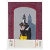 Image 1 : Framed Donald Roller Wilson print of monkey.