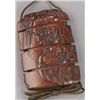 Image 3 : Wood inro in the shape of a large sack. Mid 19thC.