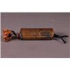 Image 2 : 5 compartment gilt inro w/ carved ivory netsuke.