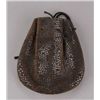 Image 2 : Leather kinchaku with a draw-string top, Late 19th
