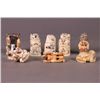Image 2 : Group of 8 ivory Japanese netsuke.