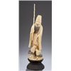 Image 1 : Chinese carved ivory immortal with goats, 19th c.