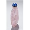 Image 2 : A tourmaline snuff bottle, carved sage on donkey.