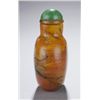 Image 2 : Glass snuff bottle imitating agate.