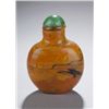 Image 3 : Glass snuff bottle imitating agate.