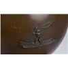 Image 2 : Chinese bronze rounded vase w/ fisherman, bamboo
