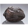Image 2 : Chinese wood carved peach form box, 20c.