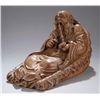 Image 2 : Chinese carved bamboo figure of reclining man.