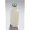 Image 2 : A white rectangular nephrite snuff bottle.