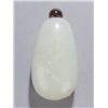 Image 2 : Jade pebble form snuff bottle, russet inclusions