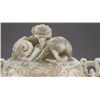 Image 2 : Chinese green jade censer with mythical beast.