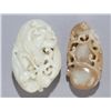 Image 2 : 2 Chinese carved jade/celadon pebbles.