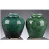 Image 2 : 2 19th c. green glazed Chinese jars