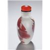 Image 2 : A splashy cinnabar in opaque glass snuff bottle.