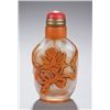 Image 1 : Glass snuff bottle, orange overlay, early 19thC.