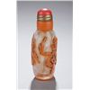 Image 2 : Glass snuff bottle, orange overlay, early 19thC.