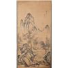 Image 1 : Ch. scroll of a landscape on paper, signed Li Yu